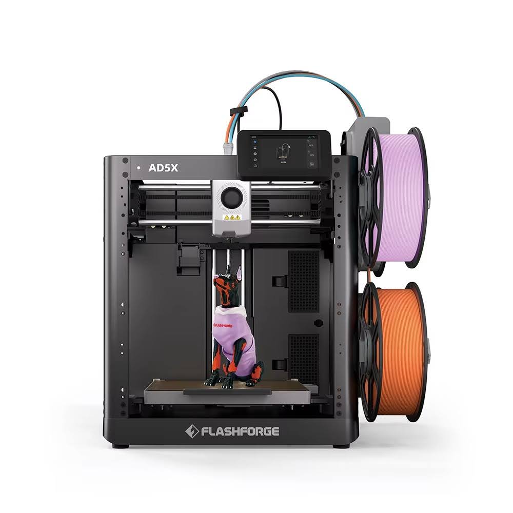 FLASHFORGE AD5X 3d Printer Multi-color Printing Intelligent Filament System.
